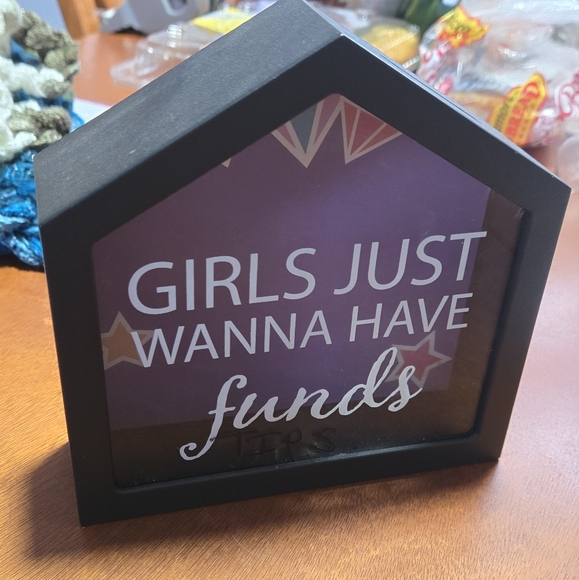 home goods Other - Black bank shadow Box with Fun Quote